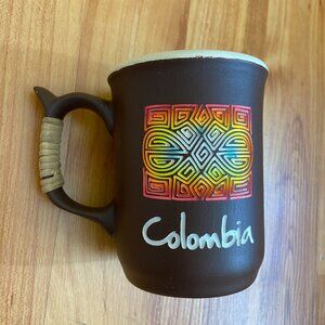 Columbia coffee mug Terra Mugs Grabados Surt wicker handle